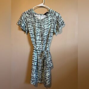 Banana Republic Black and White Midi Dress